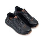 Sneakers Carter de Cuero Negro con Suela Ultra Liviana y Texturas de Lujo (2)