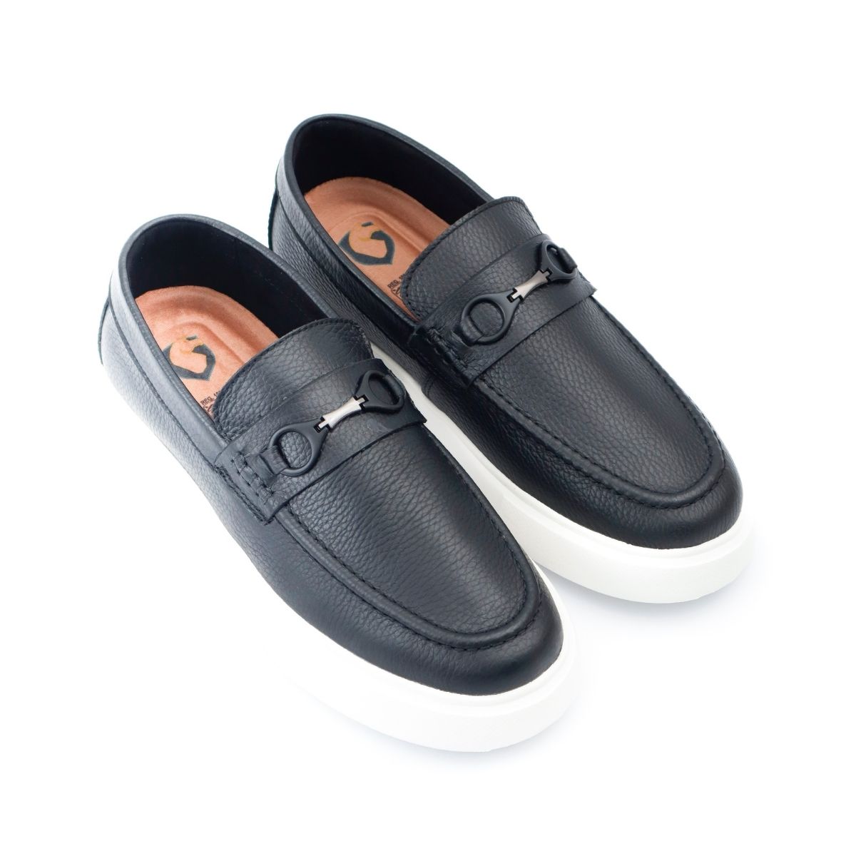 Mocasines de Cuero Negro Austin Elegancia Clásica con Suela Urbana Premium (2)