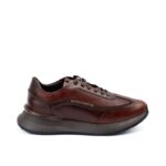 Sneakers Donovan de Cuero Café Caoba con Suela Ultra Liviana de Máximo Confort (2)