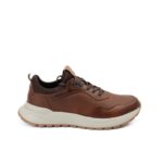 Sneakers Preston de Cuero Miel Confort Tipo Media y Contraste Caramelo (2)