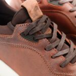 Sneakers Preston de Cuero Miel Confort Tipo Media y Contraste Caramelo (2)