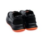 Sneakers Stanley de Cuero Negro y Naranja Estilo Urbano de Vanguardia (2)